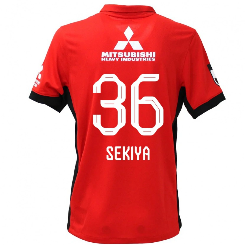 Danxen Kinder Hikaru Sekiya #36 Rot Weiß Heimtrikot Trikot 2025/26 T-Shirt