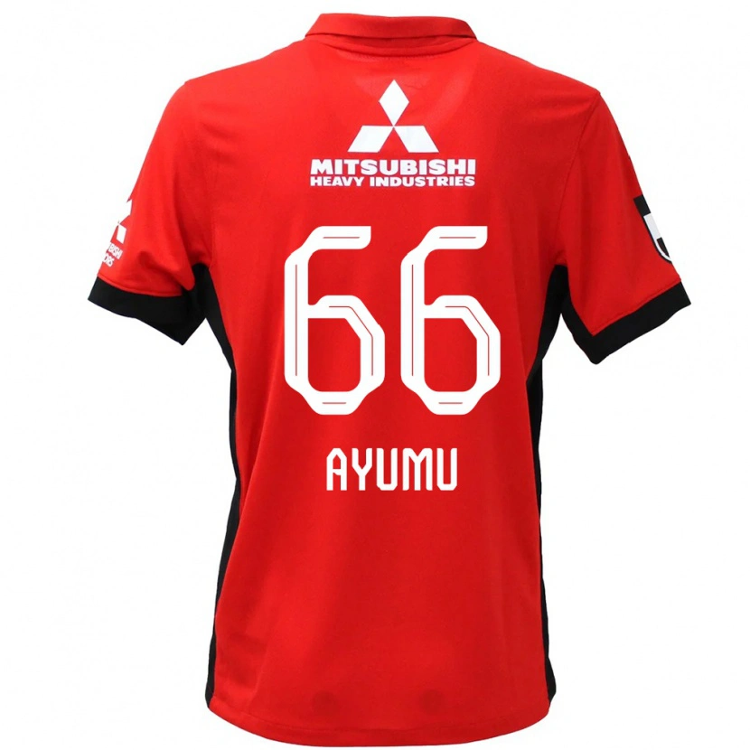 Danxen Kinder Ayumu Ohata #66 Rot Weiß Heimtrikot Trikot 2025/26 T-Shirt