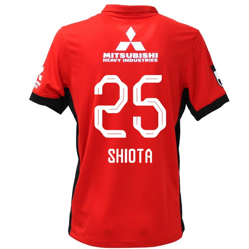 Danxen Kinder Hitoshi Shiota #25 Rot Weiß Heimtrikot Trikot 2025/26 T-Shirt