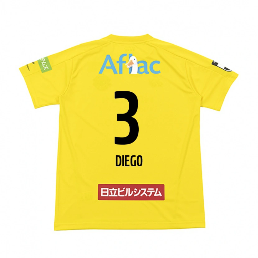 Danxen Kinder Diego #3 Schwarz Gelb Heimtrikot Trikot 2025/26 T-Shirt