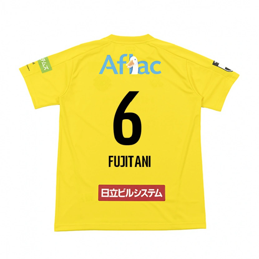 Danxen Kinder Atsuto Fujitani #6 Schwarz Gelb Heimtrikot Trikot 2025/26 T-Shirt