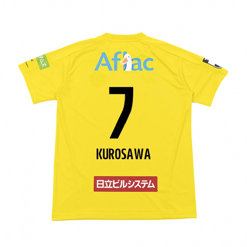 Danxen Kinder Shido Kurosawa #7 Schwarz Gelb Heimtrikot Trikot 2025/26 T-Shirt