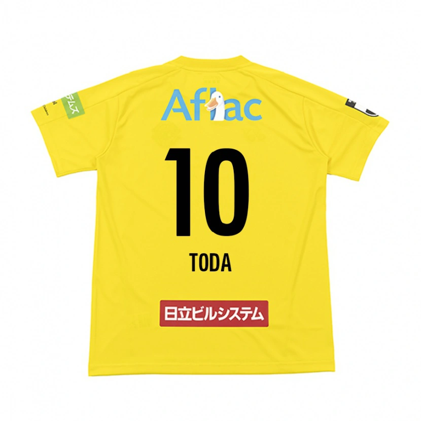 Danxen Kinder Masato Toda #10 Schwarz Gelb Heimtrikot Trikot 2025/26 T-Shirt