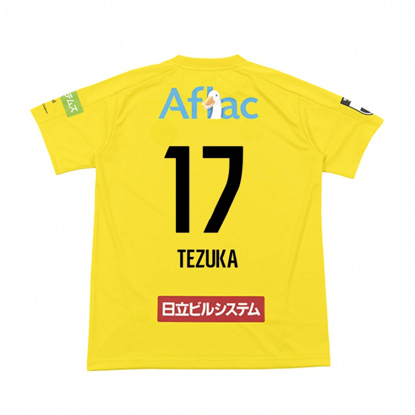 Danxen Kinder Kohei Tezuka #17 Schwarz Gelb Heimtrikot Trikot 2025/26 T-Shirt