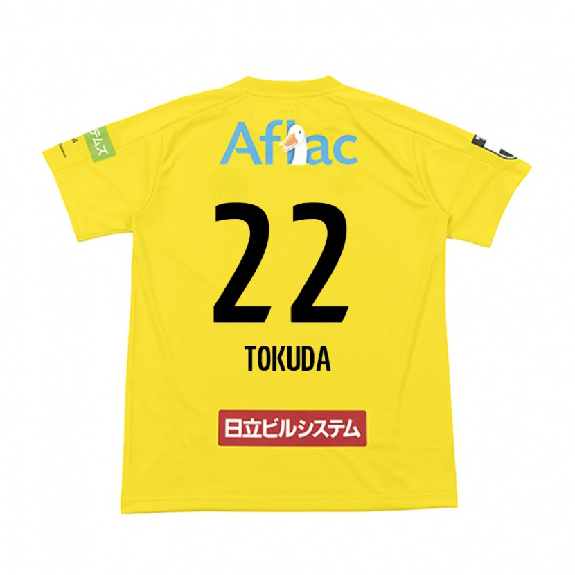Danxen Kinder Haoto Tokuda #22 Schwarz Gelb Heimtrikot Trikot 2025/26 T-Shirt