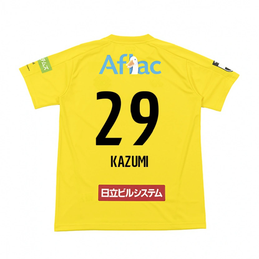 Danxen Kinder Takuto Kazumi #29 Schwarz Gelb Heimtrikot Trikot 2025/26 T-Shirt