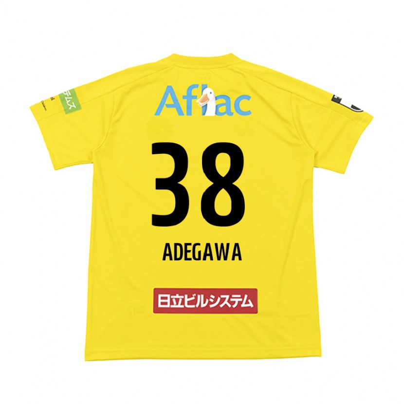 Danxen Kinder Koa Adegawa #38 Schwarz Gelb Heimtrikot Trikot 2025/26 T-Shirt