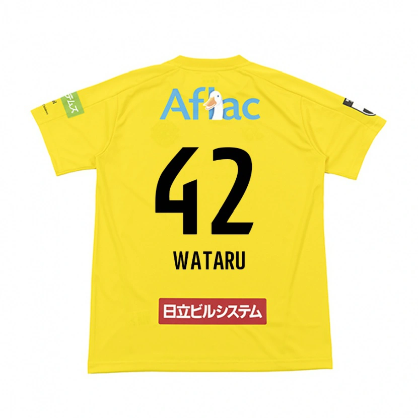Danxen Kinder Wataru Harada #42 Schwarz Gelb Heimtrikot Trikot 2025/26 T-Shirt