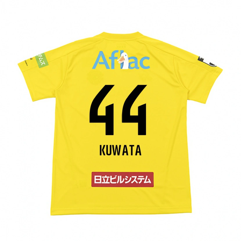 Danxen Kinder Taisei Kuwata #44 Schwarz Gelb Heimtrikot Trikot 2025/26 T-Shirt