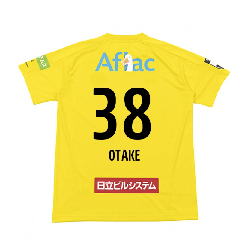 Danxen Kinder Takuma Otake #38 Schwarz Gelb Heimtrikot Trikot 2025/26 T-Shirt