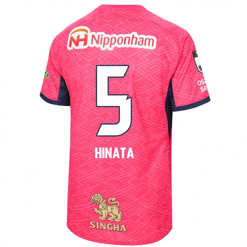 Danxen Kinder Hinata Kida #5 Sakura Rosa Weiß Heimtrikot Trikot 2025/26 T-Shirt