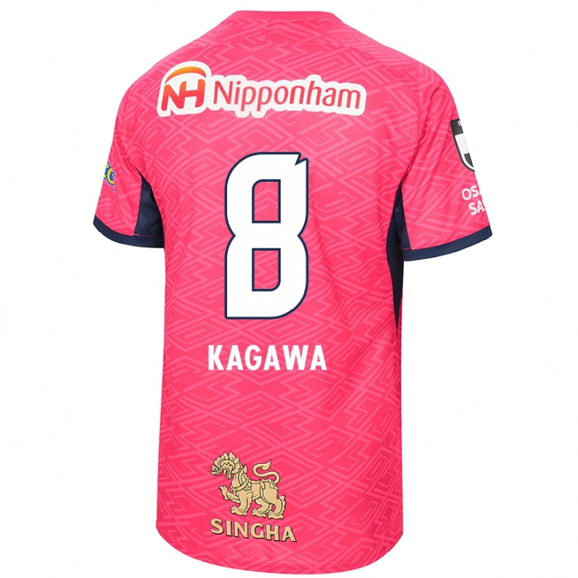 Danxen Kinder Shinji Kagawa #8 Sakura Rosa Weiß Heimtrikot Trikot 2025/26 T-Shirt