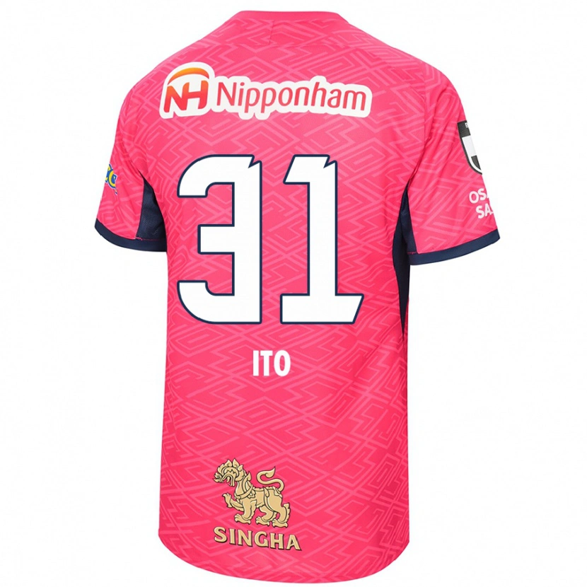 Danxen Kinder Nagomu Ito #31 Sakura Rosa Weiß Heimtrikot Trikot 2025/26 T-Shirt