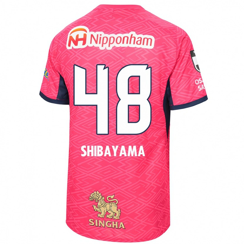Danxen Kinder Masaya Shibayama #48 Sakura Rosa Weiß Heimtrikot Trikot 2025/26 T-Shirt