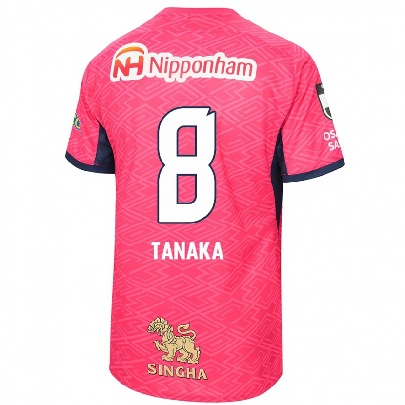 Danxen Kinder Tomoko Tanaka #8 Sakura Rosa Weiß Heimtrikot Trikot 2025/26 T-Shirt