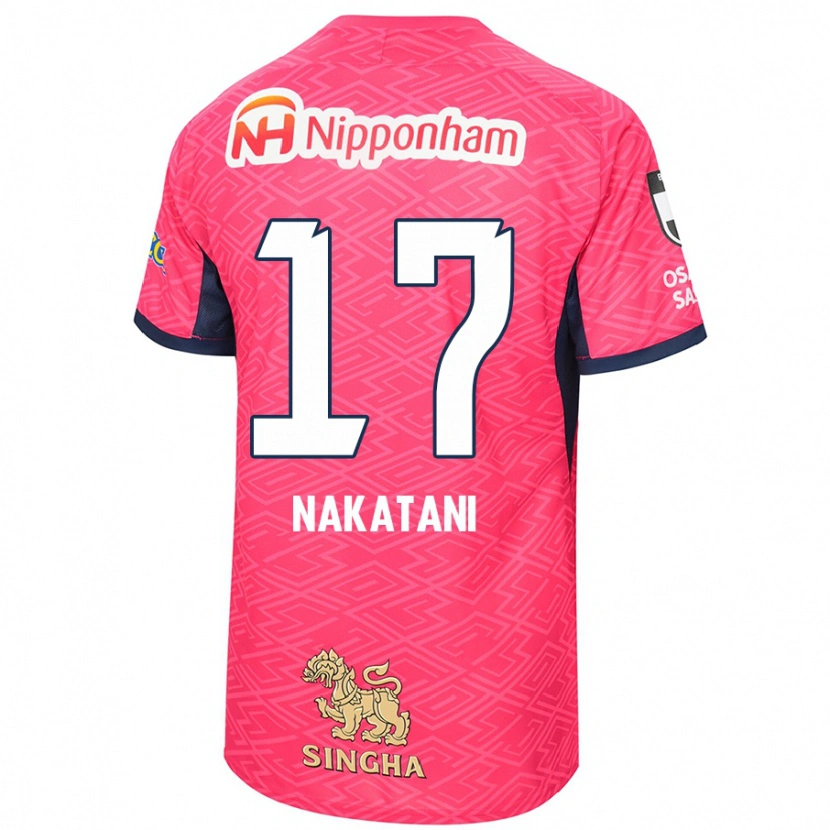 Danxen Kinder Rina Nakatani #17 Sakura Rosa Weiß Heimtrikot Trikot 2025/26 T-Shirt