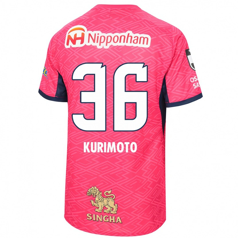 Danxen Kinder Yuka Kurimoto #36 Sakura Rosa Weiß Heimtrikot Trikot 2025/26 T-Shirt