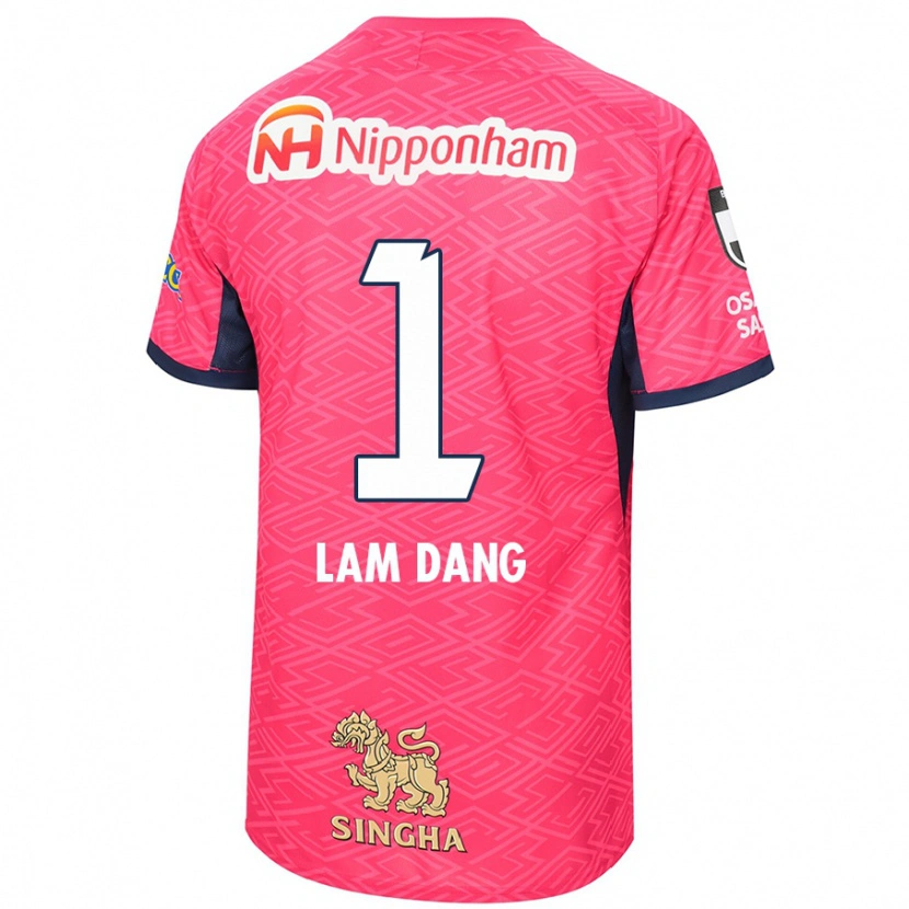 Danxen Kinder Van Lam Dang #1 Sakura Rosa Weiß Heimtrikot Trikot 2025/26 T-Shirt