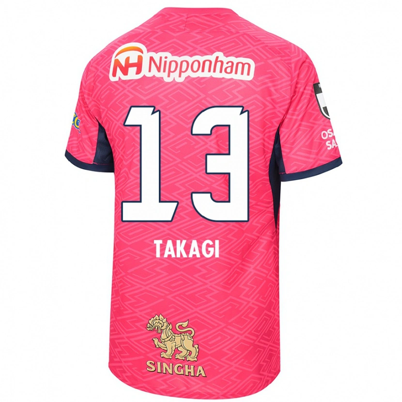 Danxen Kinder Toshiyuki Takagi #13 Sakura Rosa Weiß Heimtrikot Trikot 2025/26 T-Shirt