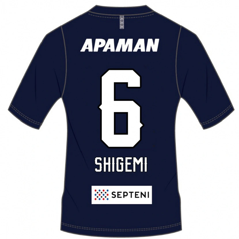Danxen Kinder Masato Shigemi #6 Königsblau Weiß Heimtrikot Trikot 2025/26 T-Shirt
