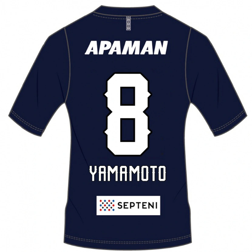 Danxen Kinder Shunsuke Yamamoto #8 Königsblau Weiß Heimtrikot Trikot 2025/26 T-Shirt