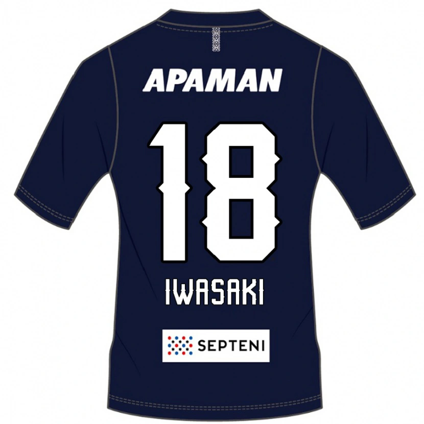 Danxen Kinder Yuto Iwasaki #18 Königsblau Weiß Heimtrikot Trikot 2025/26 T-Shirt