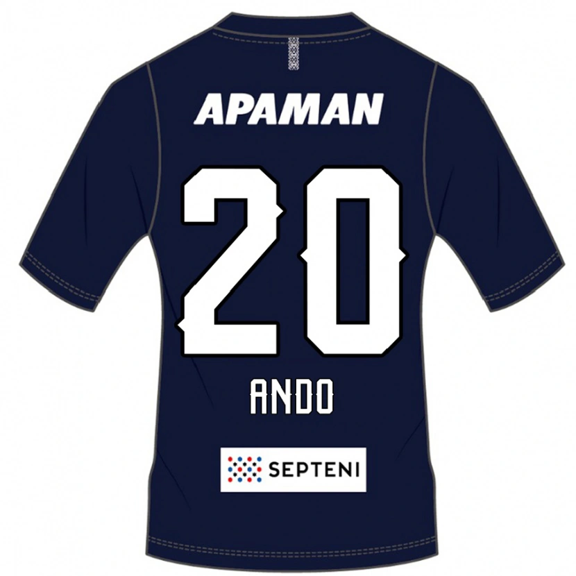 Danxen Kinder Tomoya Ando #20 Königsblau Weiß Heimtrikot Trikot 2025/26 T-Shirt