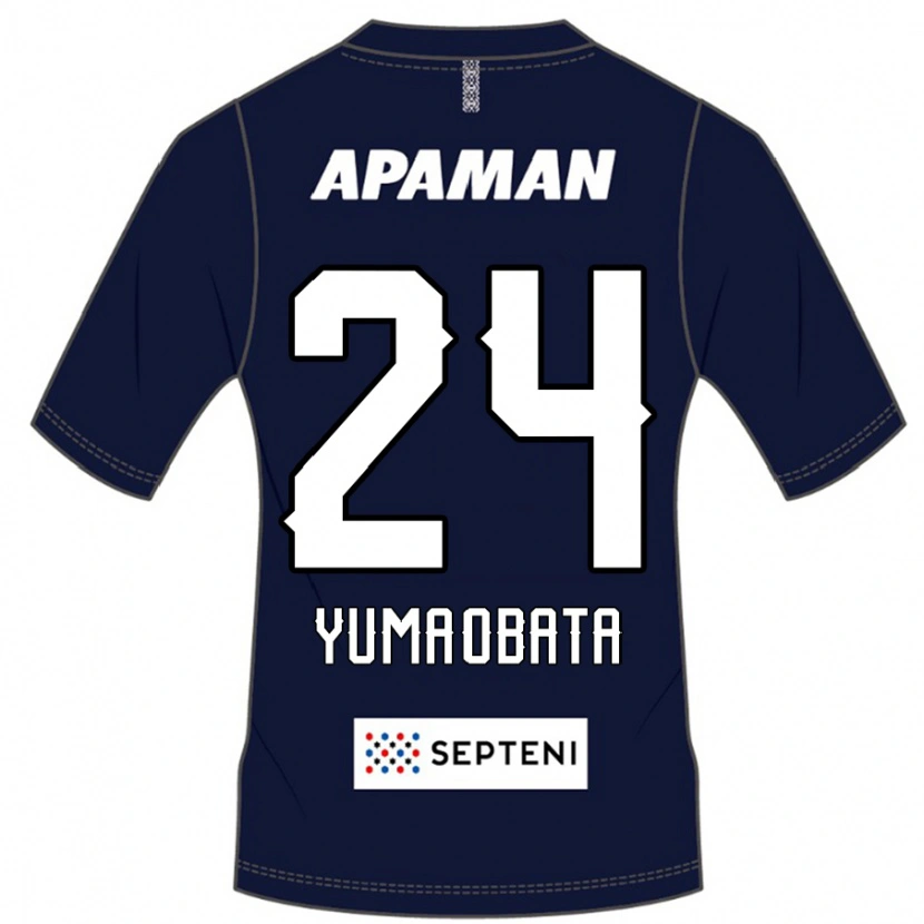 Danxen Kinder Yuma Obata #24 Königsblau Weiß Heimtrikot Trikot 2025/26 T-Shirt