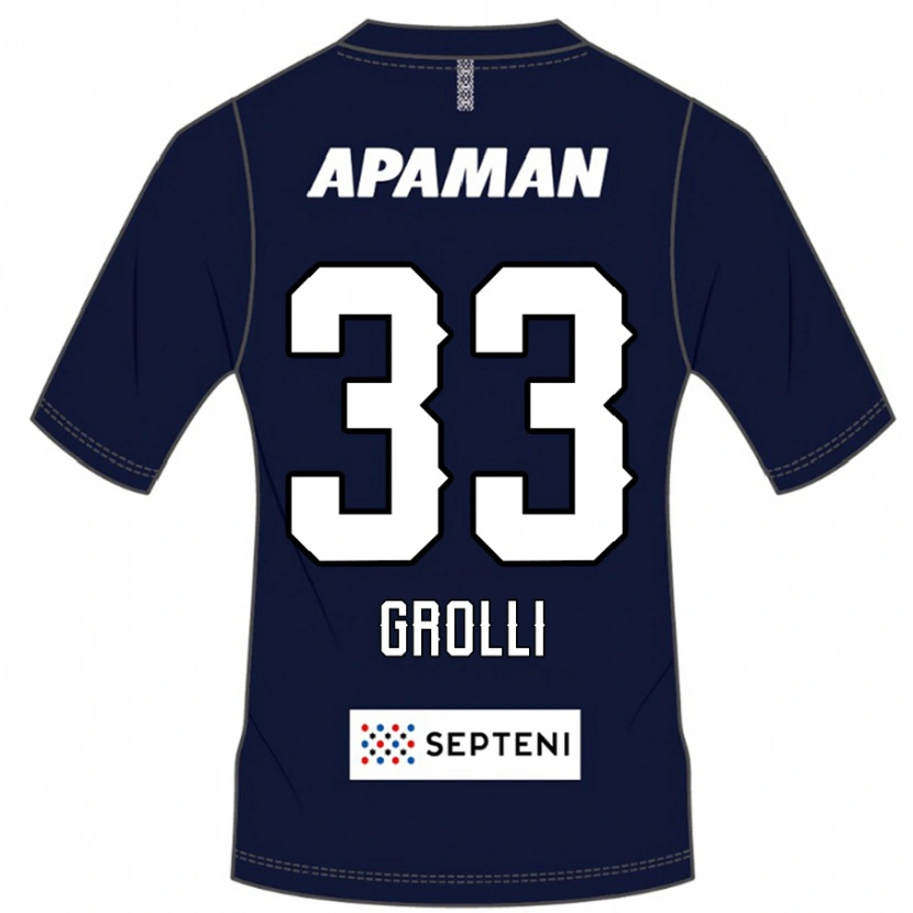 Danxen Kinder Douglas Grolli #33 Königsblau Weiß Heimtrikot Trikot 2025/26 T-Shirt