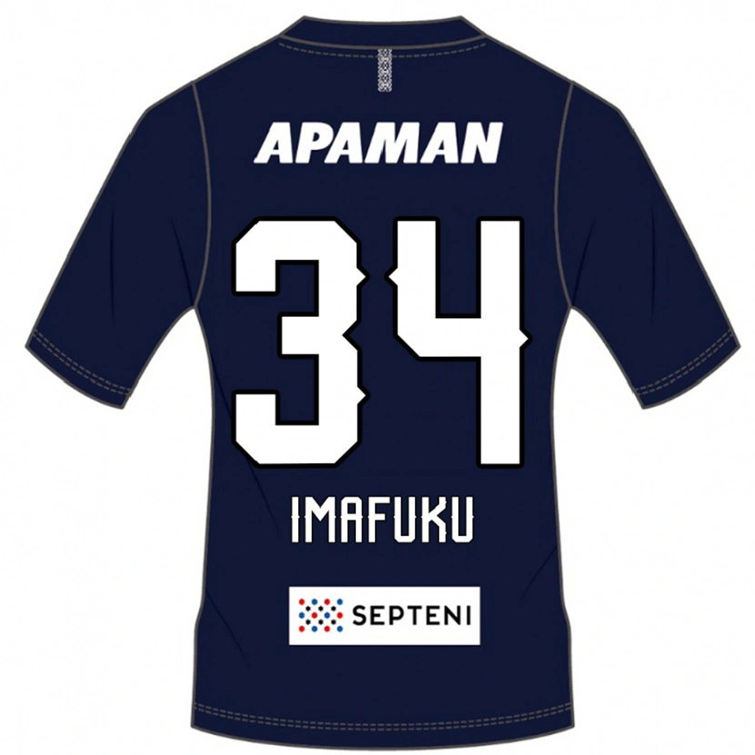 Danxen Kinder Kennosuke Imafuku #34 Königsblau Weiß Heimtrikot Trikot 2025/26 T-Shirt