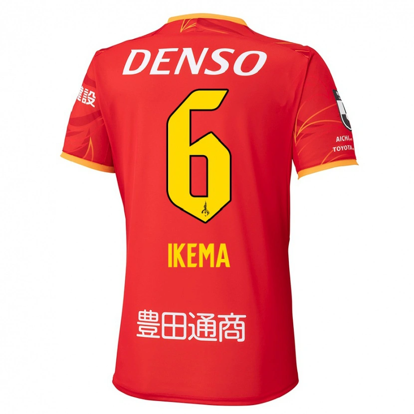 Danxen Kinder Kano Ikema #6 Rot Gelb Heimtrikot Trikot 2025/26 T-Shirt