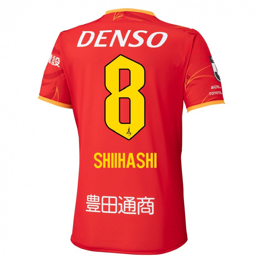 Danxen Kinder Keiya Shiihashi #8 Rot Gelb Heimtrikot Trikot 2025/26 T-Shirt