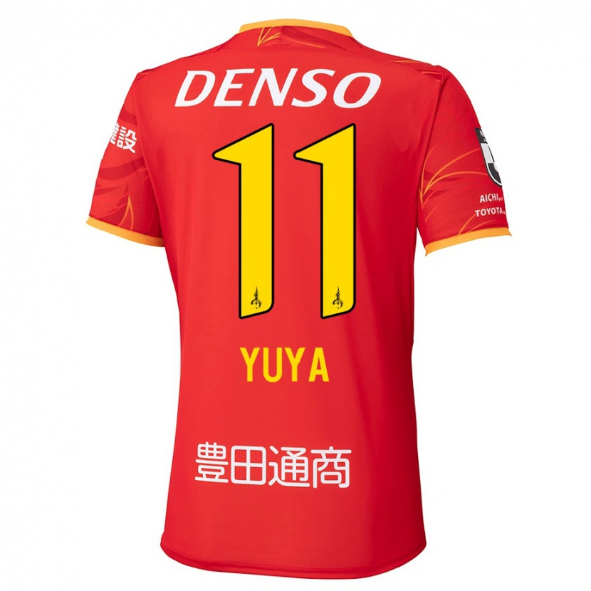 Danxen Kinder Yuya Yamagishi #11 Rot Gelb Heimtrikot Trikot 2025/26 T-Shirt