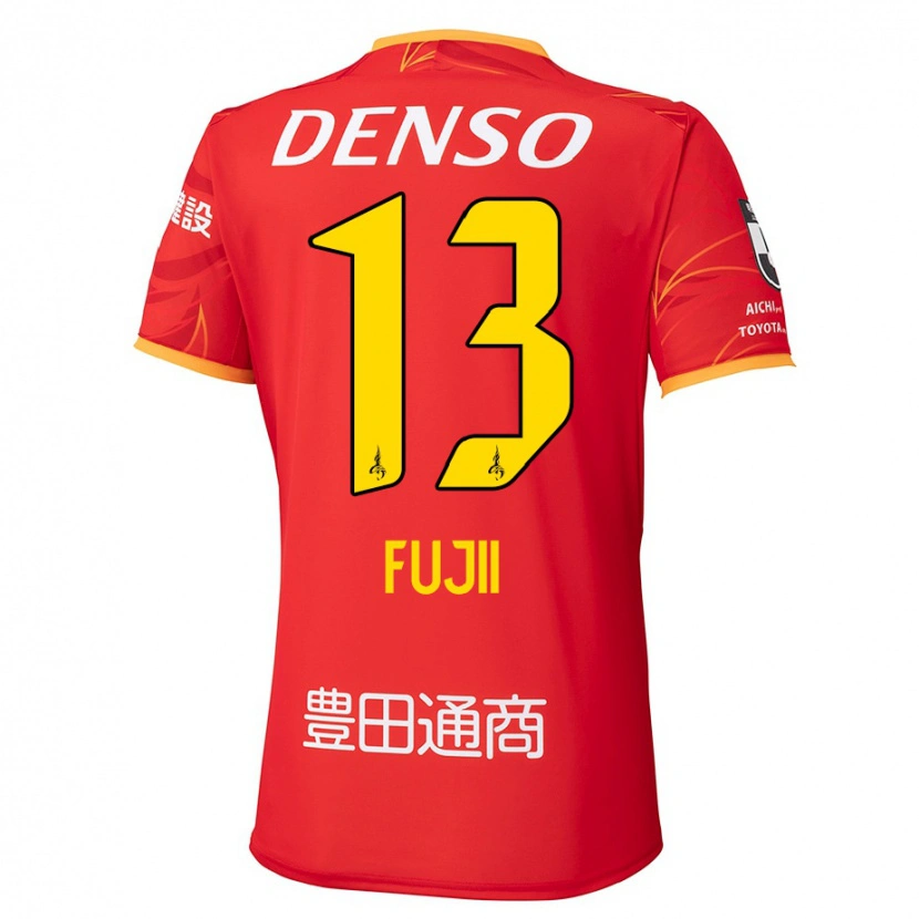Danxen Kinder Haruya Fujii #13 Rot Gelb Heimtrikot Trikot 2025/26 T-Shirt