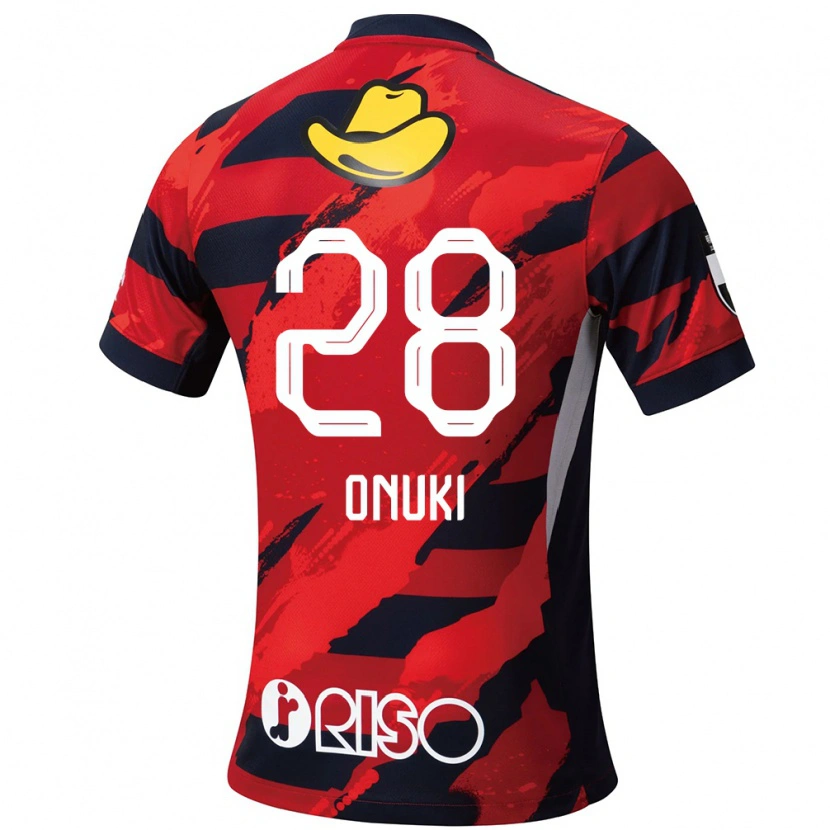 Danxen Kinder Rui Onuki #28 Rot Schwarz Heimtrikot Trikot 2025/26 T-Shirt
