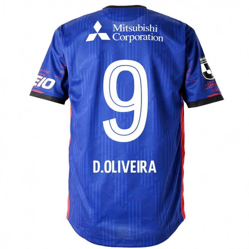 Danxen Kinder Diego Oliveira #9 Königsblau Weiß Heimtrikot Trikot 2025/26 T-Shirt