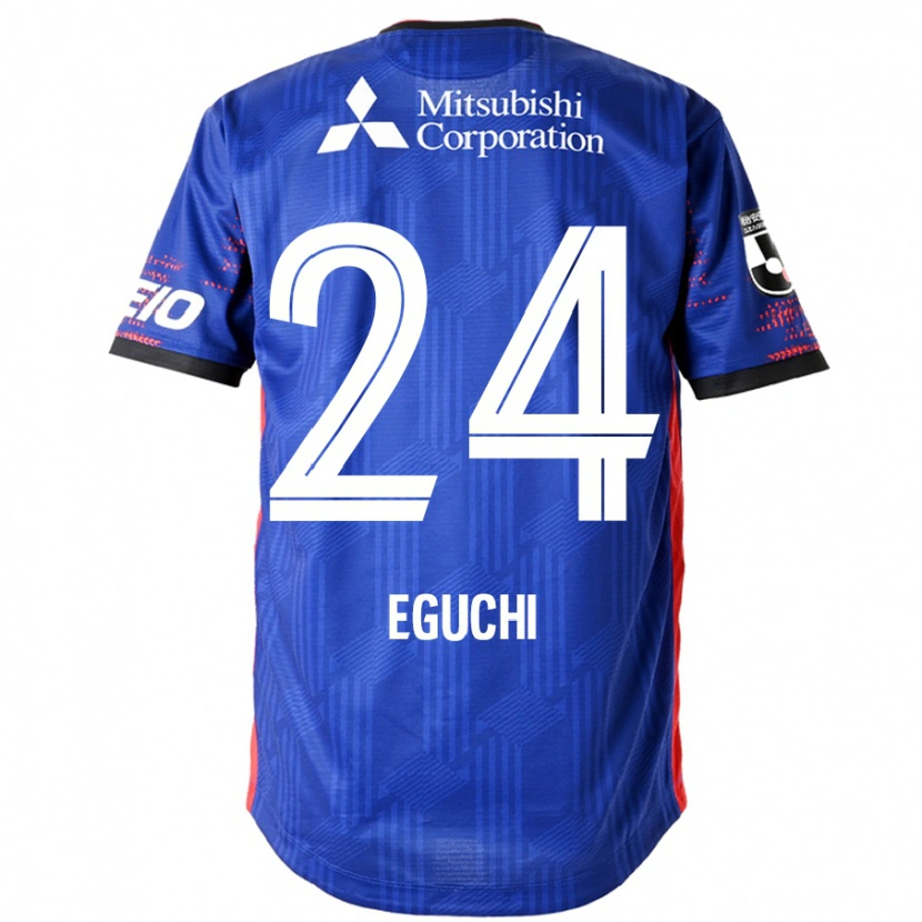 Danxen Kinder Kaito Eguchi #24 Königsblau Weiß Heimtrikot Trikot 2025/26 T-Shirt