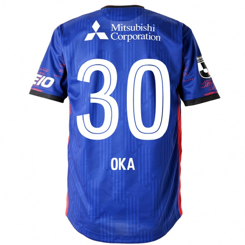 Danxen Kinder Teppei Oka #30 Königsblau Weiß Heimtrikot Trikot 2025/26 T-Shirt
