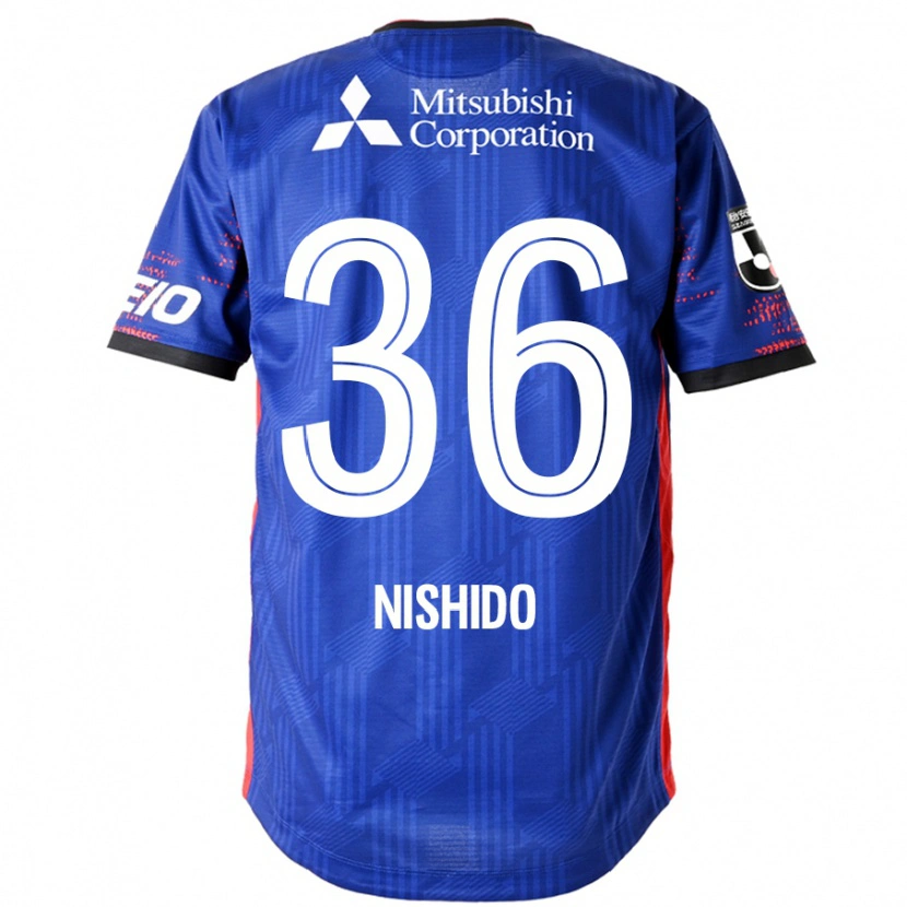 Danxen Kinder Hisatoshi Nishido #36 Königsblau Weiß Heimtrikot Trikot 2025/26 T-Shirt