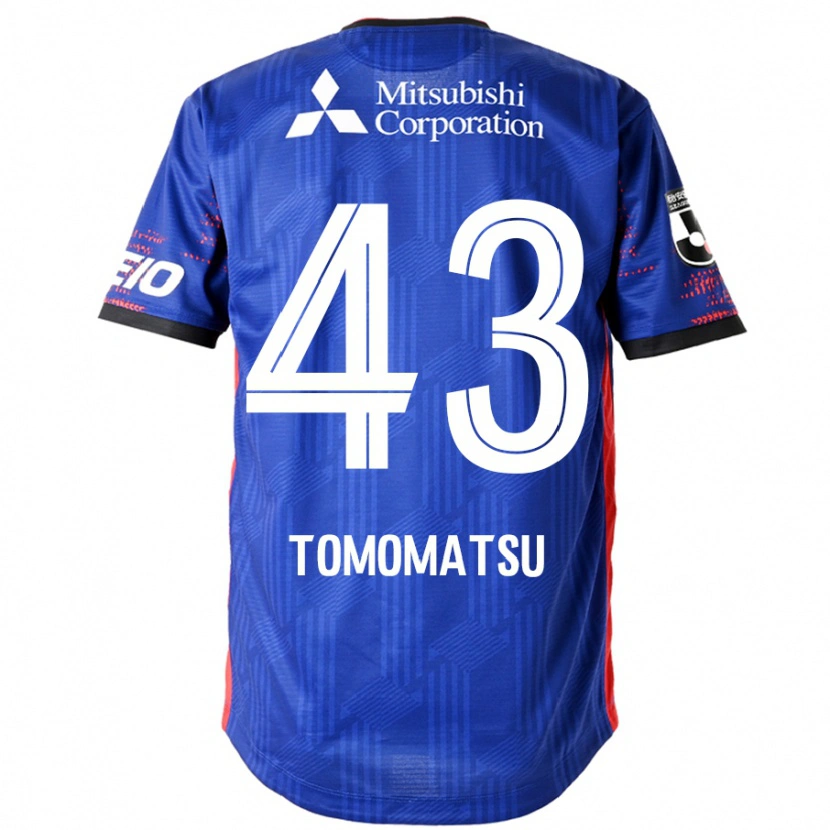 Danxen Kinder Yuki Tomomatsu #43 Königsblau Weiß Heimtrikot Trikot 2025/26 T-Shirt