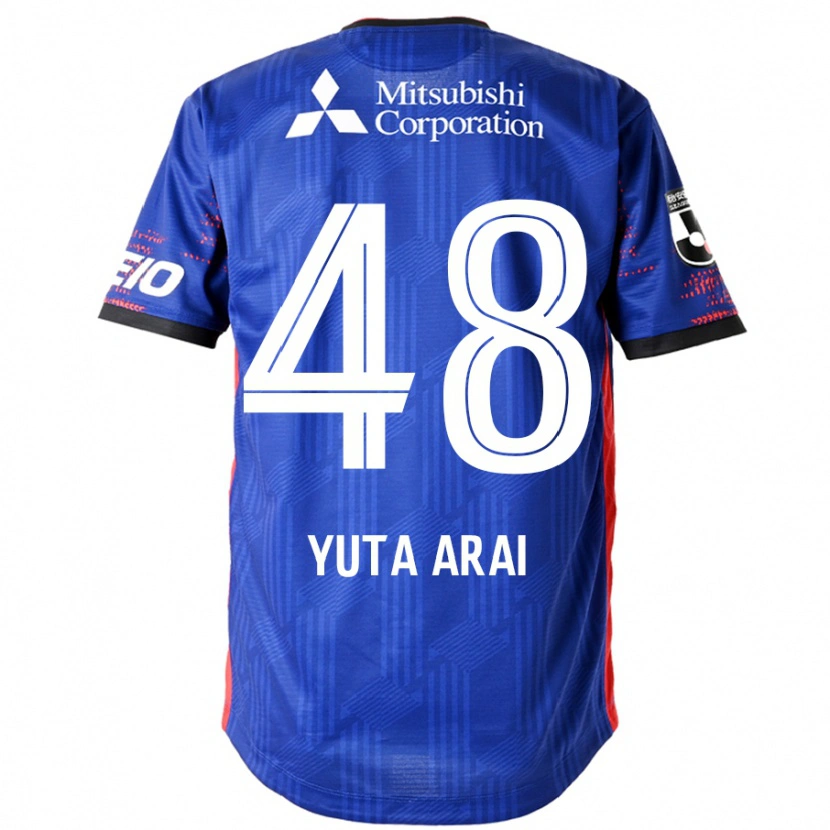 Danxen Kinder Yuta Arai #48 Königsblau Weiß Heimtrikot Trikot 2025/26 T-Shirt