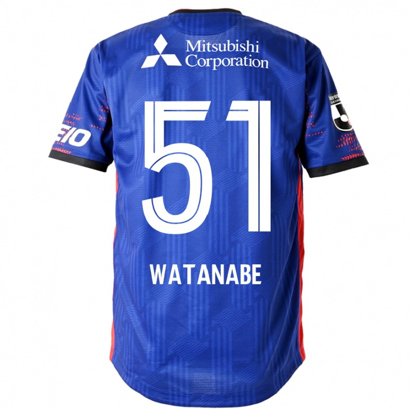 Danxen Kinder Matthew Watanabe #51 Königsblau Weiß Heimtrikot Trikot 2025/26 T-Shirt