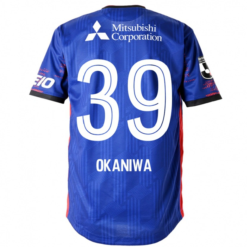 Danxen Kinder Shuto Okaniwa #39 Königsblau Weiß Heimtrikot Trikot 2025/26 T-Shirt