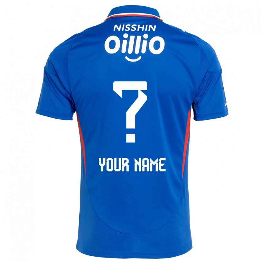 Danxen Kinder Ihren Namen #0 Königsblau Weiß Heimtrikot Trikot 2025/26 T-Shirt