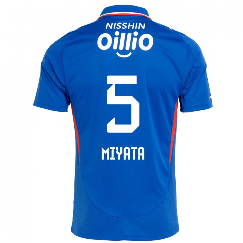 Danxen Kinder Haru Miyata #5 Königsblau Weiß Heimtrikot Trikot 2025/26 T-Shirt
