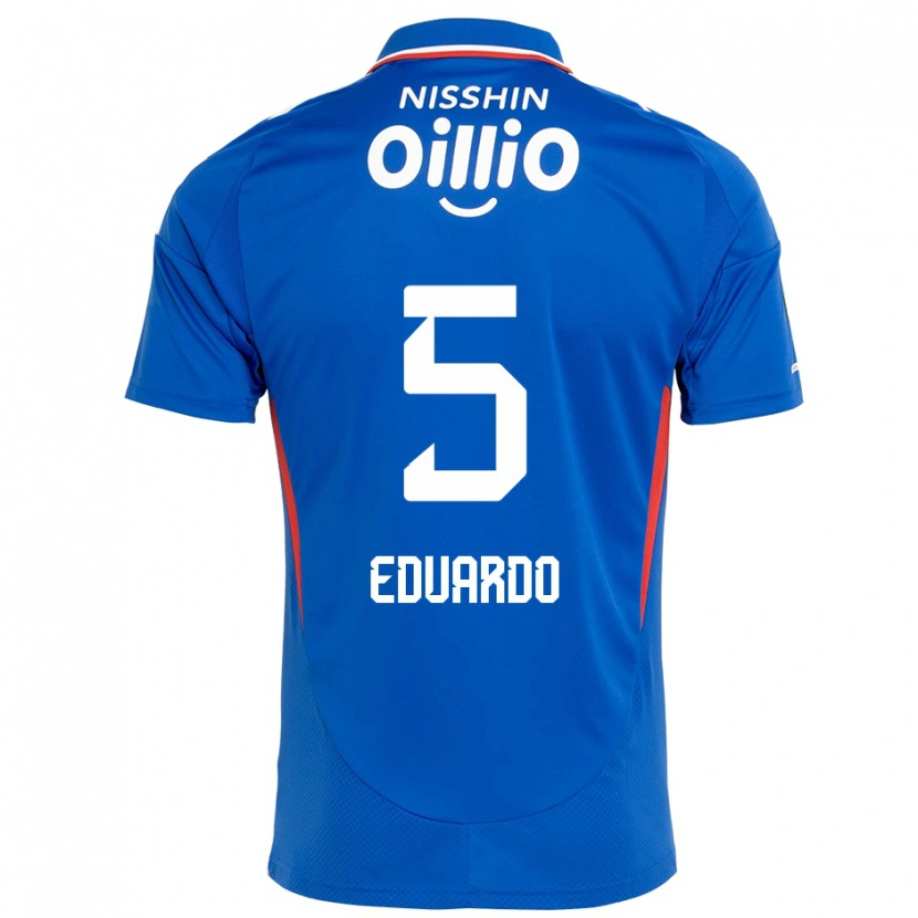 Danxen Kinder Eduardo #5 Königsblau Weiß Heimtrikot Trikot 2025/26 T-Shirt