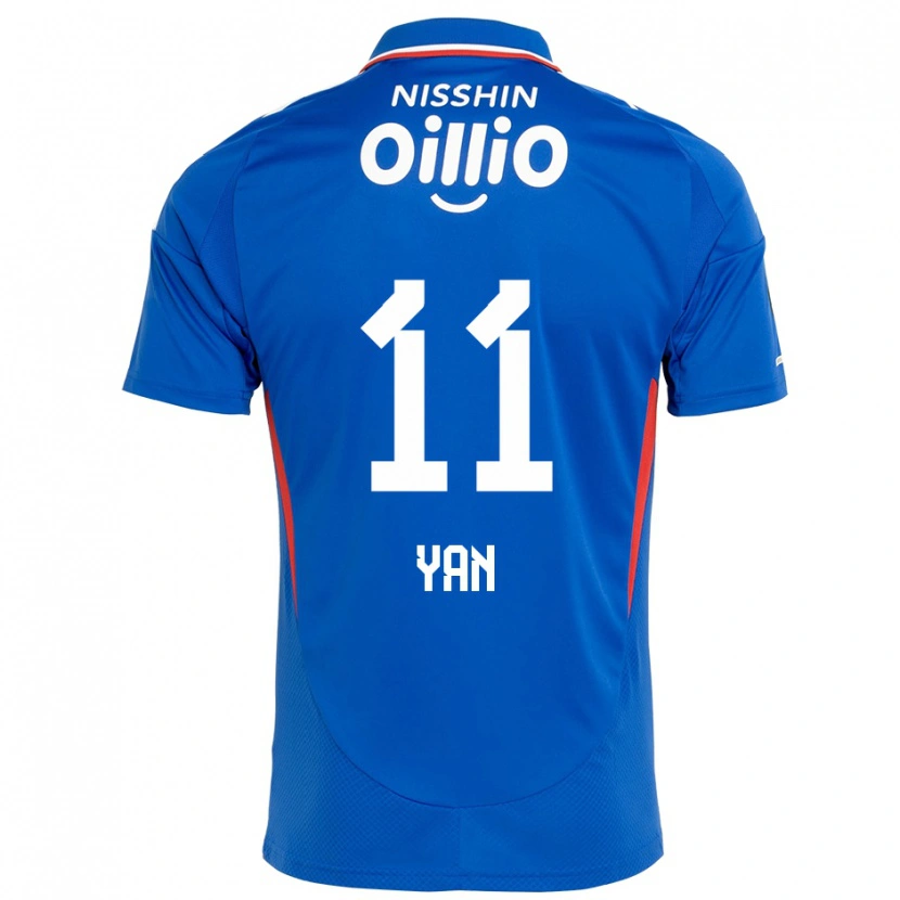 Danxen Kinder Yan Matheus #11 Königsblau Weiß Heimtrikot Trikot 2025/26 T-Shirt