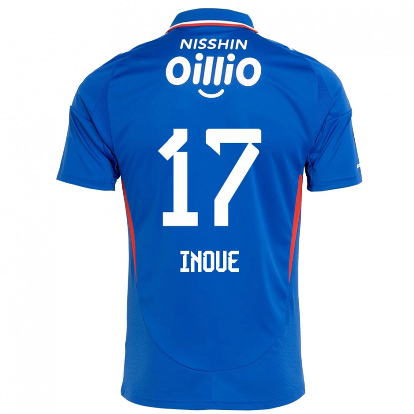 Danxen Kinder Kenta Inoue #17 Königsblau Weiß Heimtrikot Trikot 2025/26 T-Shirt