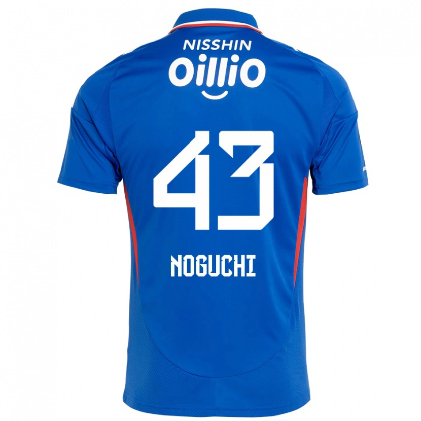 Danxen Kinder Reno Noguchi #43 Königsblau Weiß Heimtrikot Trikot 2025/26 T-Shirt