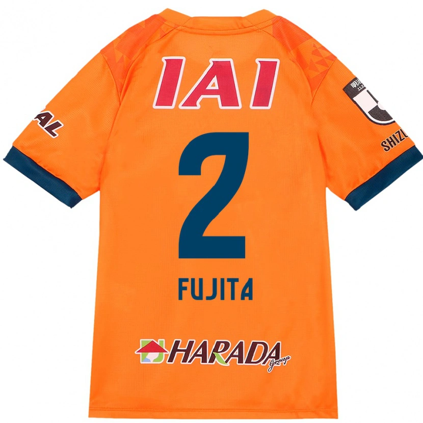 Danxen Kinder Shunsuke Fujita #2 Orange Rot Heimtrikot Trikot 2025/26 T-Shirt